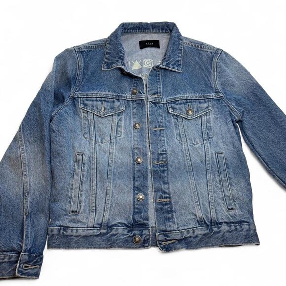 Neuw Denim Jacket Medium Wash Classic Fit Men's M 90s  Streetwear Vibes - Picture 1 of 6